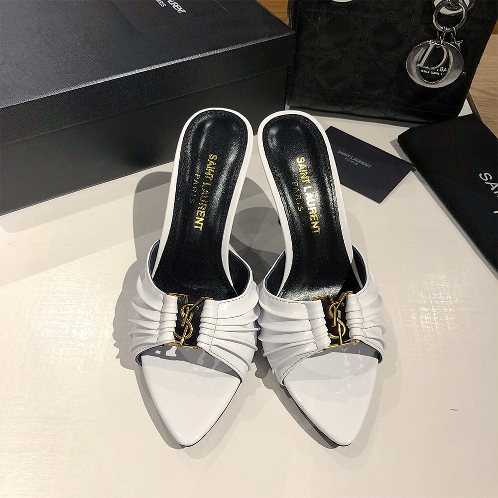 Y51 BABYLONE MULES IN SMOOTH LEATHER