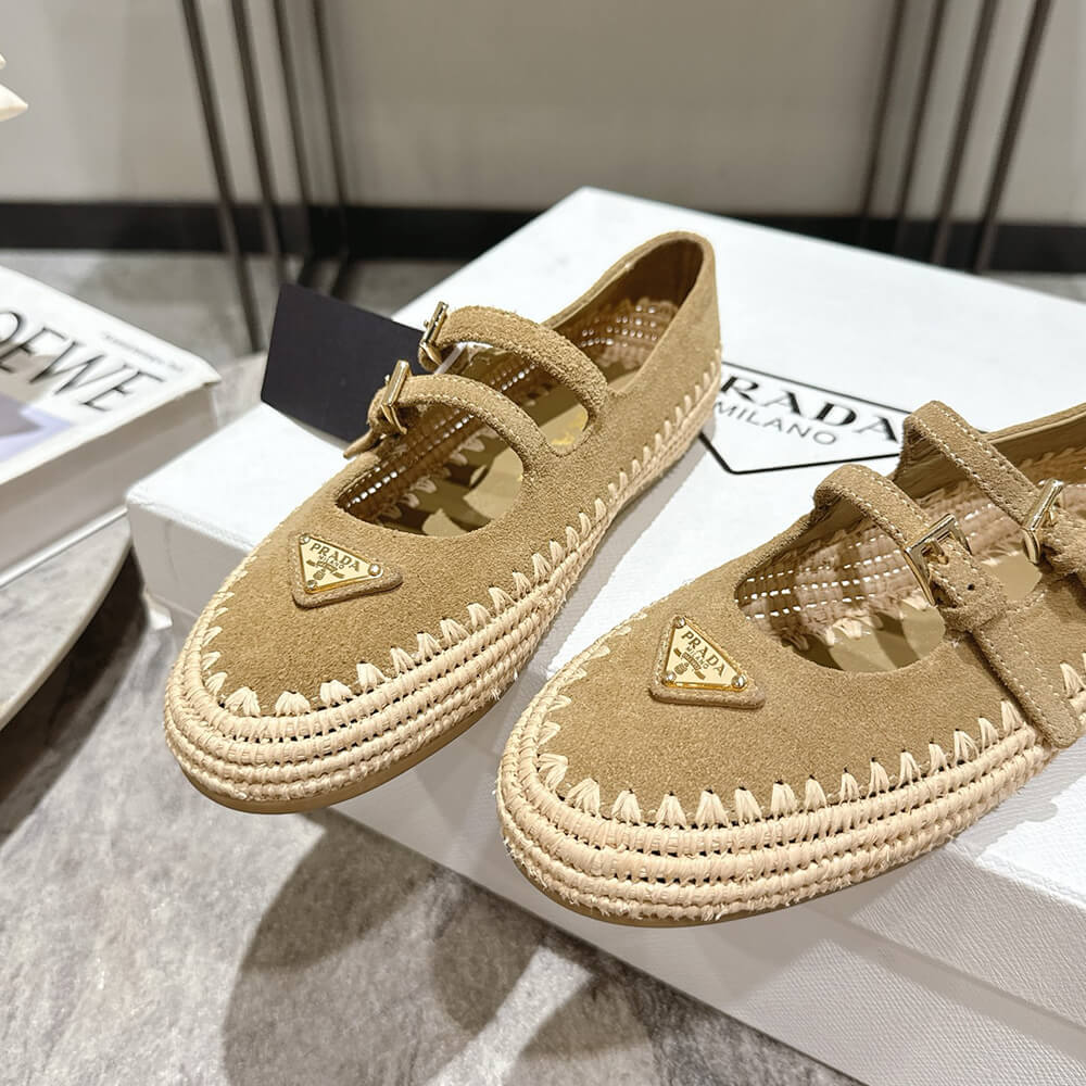 Pra*a Suede ballerinas