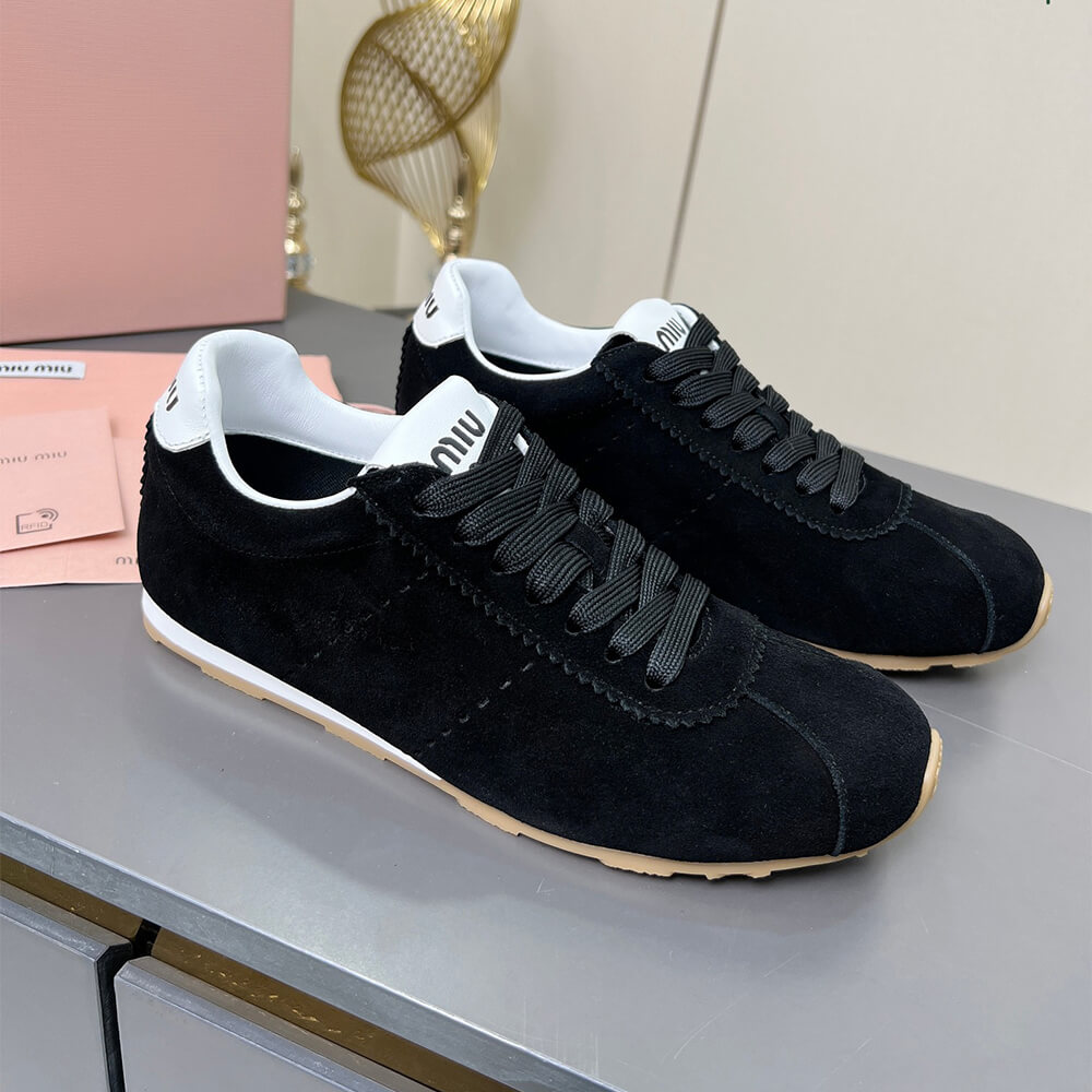 M1um1u Suede Sneakers