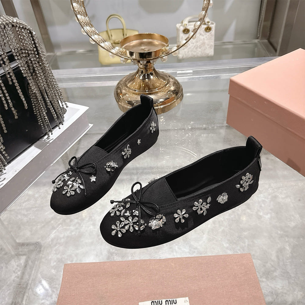 M1um1u Satin ballerinas(EU SIZE 35-41)