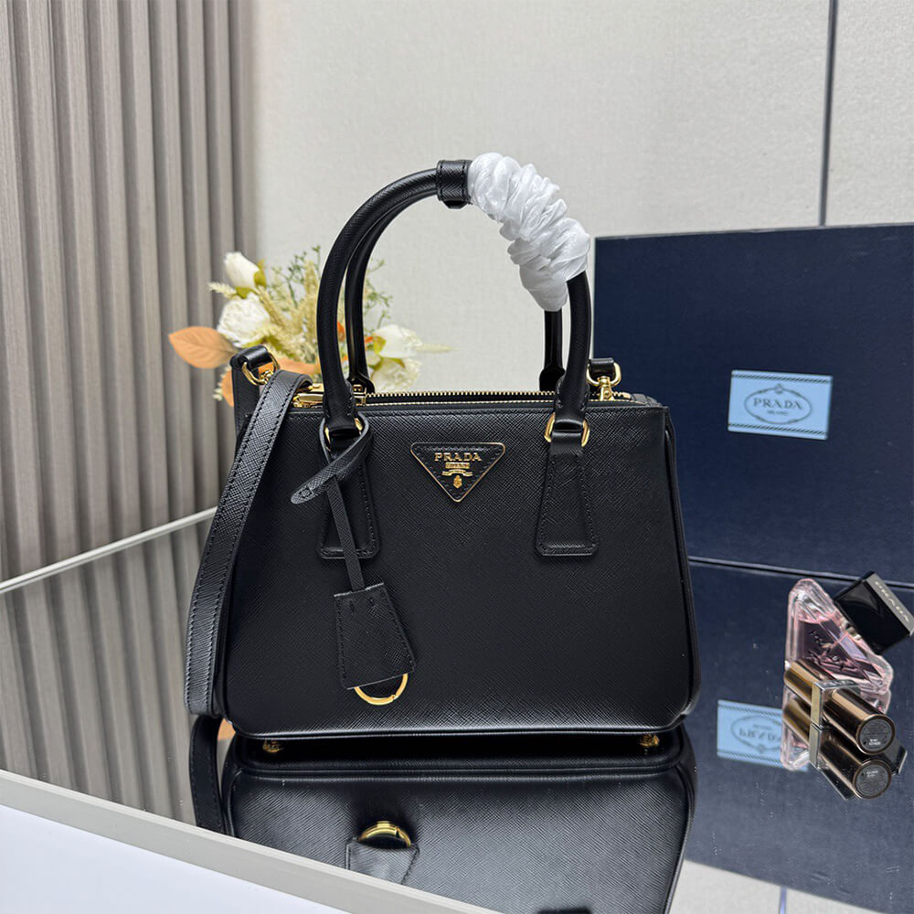 Pra*a Small Pra*a Galleria Saffiano leather bag(HIGH-END GRADE)