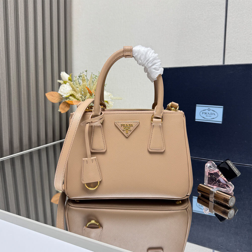 Pra*a Small Pra*a Galleria Saffiano leather bag(HIGH-END GRADE)