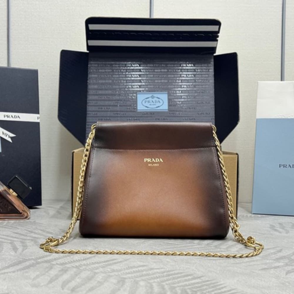 Pra*a Enchaine mini leather bag(HIGH-END GRADE)
