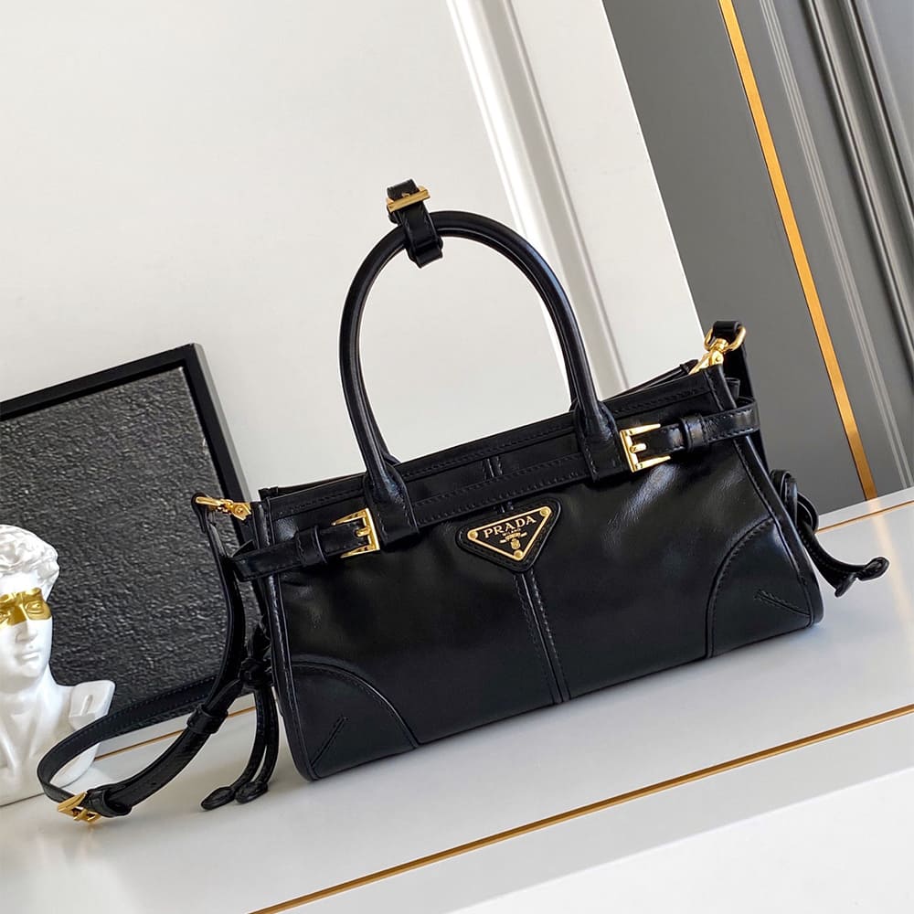 Pra*a Bonnie leather mini handbag(HIGH-END GRADE)