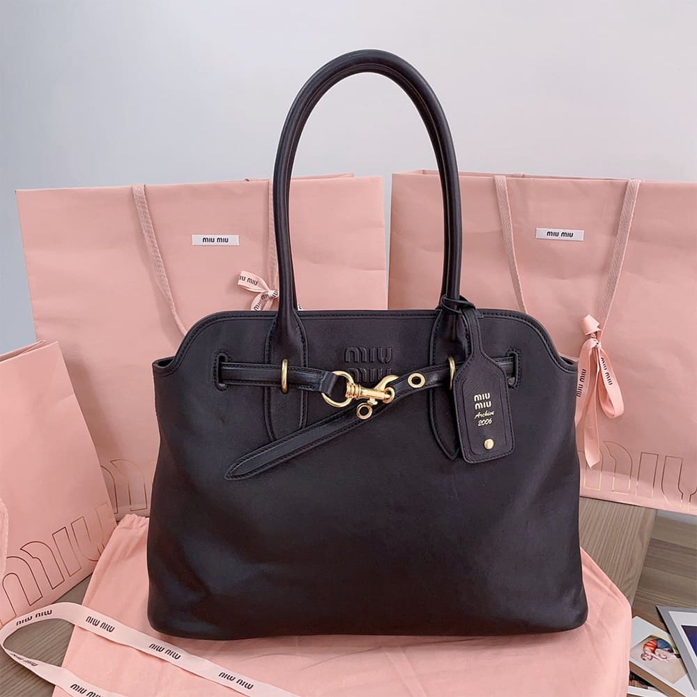 M1um1u Medium Aventure nappa leather bag(HIGH-END GRADE)