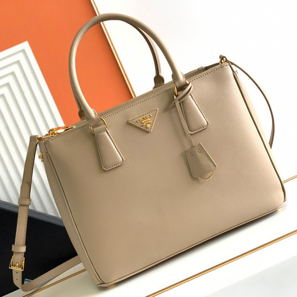 Large Pra*a Galleria Saffiano leather bag