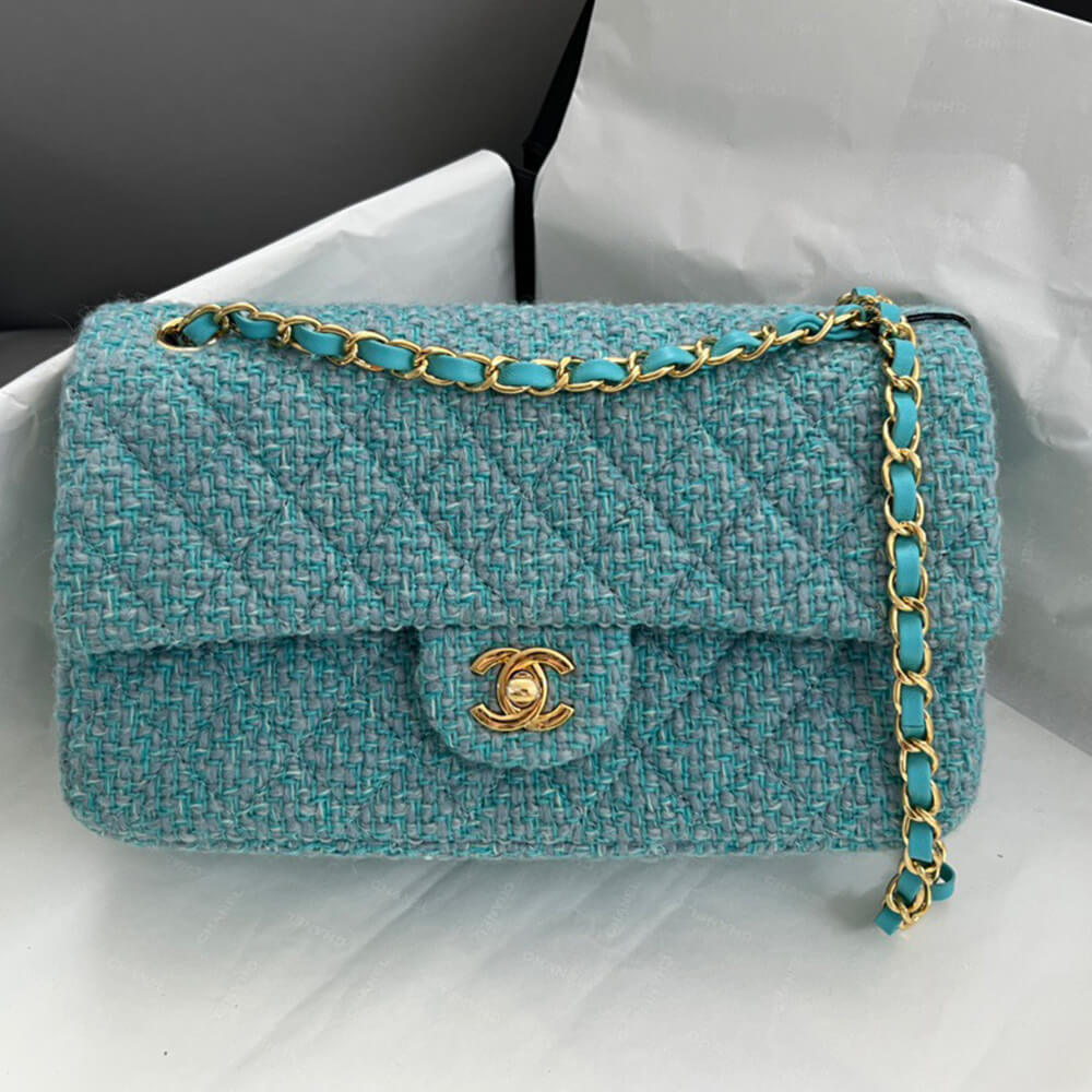 Ch**el Tweed Medium Classic Flap Bag