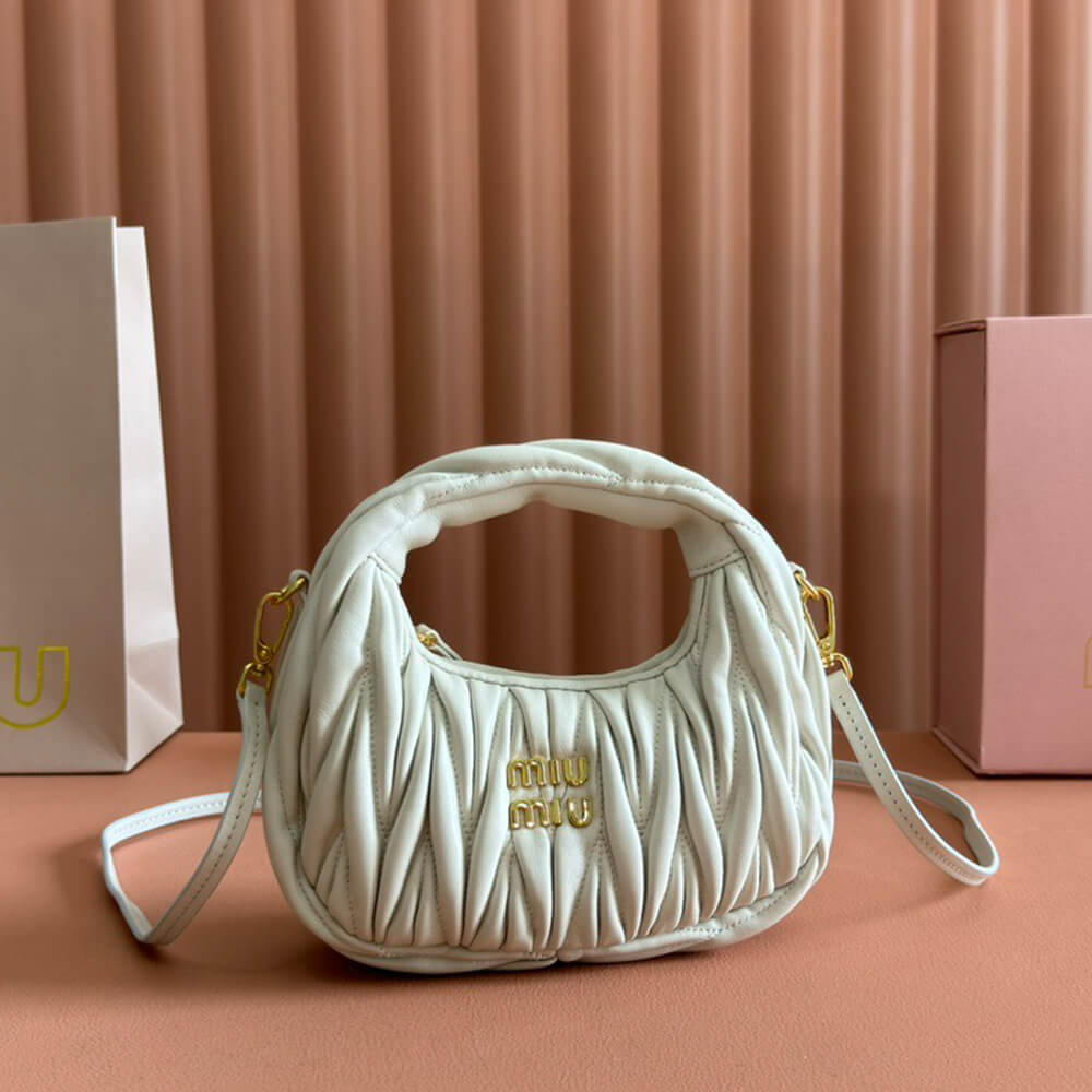 Mini Wander matelass?? nappa leather hobo bag(high-end grade)
