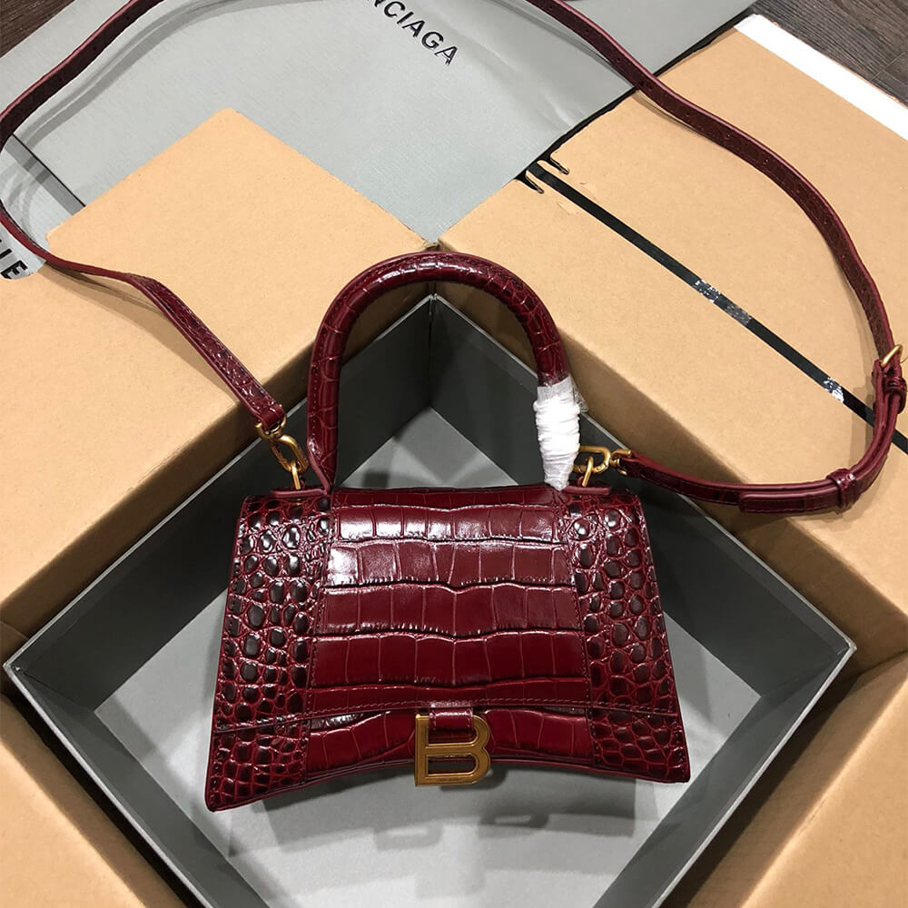 Ba1en*iaga Hourglass Handbag Small(high-end grade)