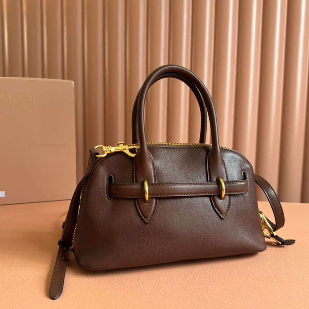 M1um1u Small Aventure nappa leather top-handle bag(HIGH-END GRADE)