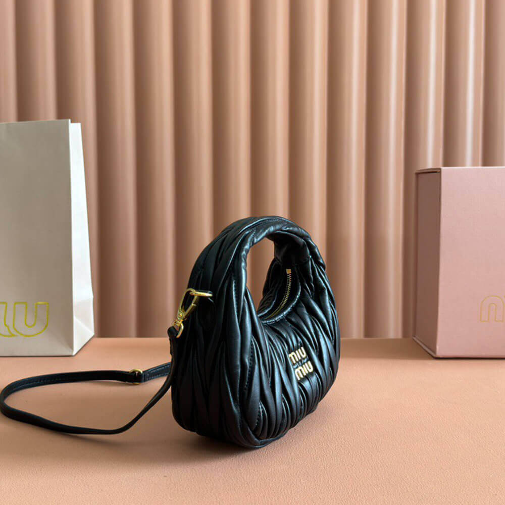 Mini Wander matelass?? nappa leather hobo bag(high-end grade)
