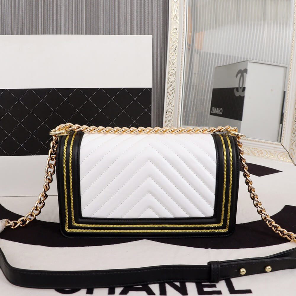 Chevron Boy Ch**el Handbag