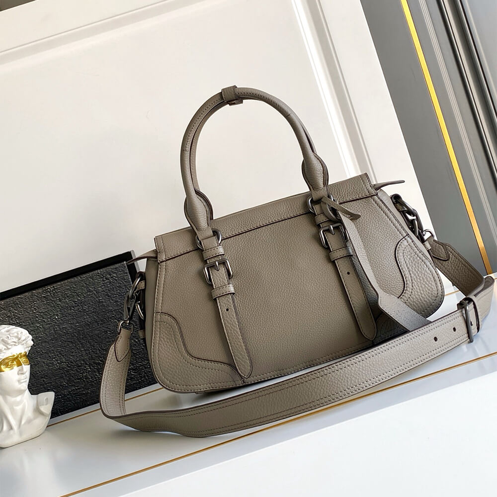 Pra*a Large leather tote bag(HIGH-END GRADE)