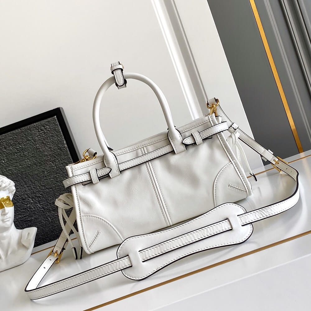 Pra*a Bonnie leather mini handbag(HIGH-END GRADE)