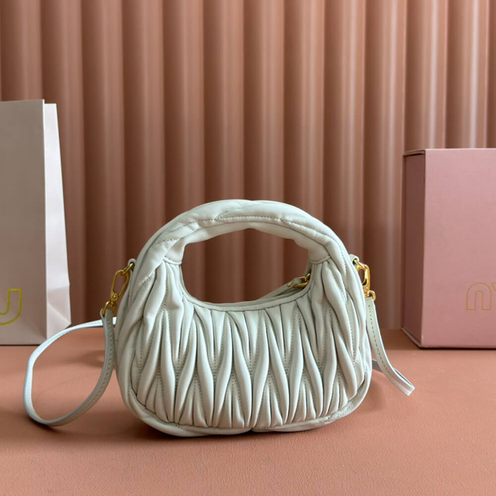 Mini Wander matelass?? nappa leather hobo bag(high-end grade)
