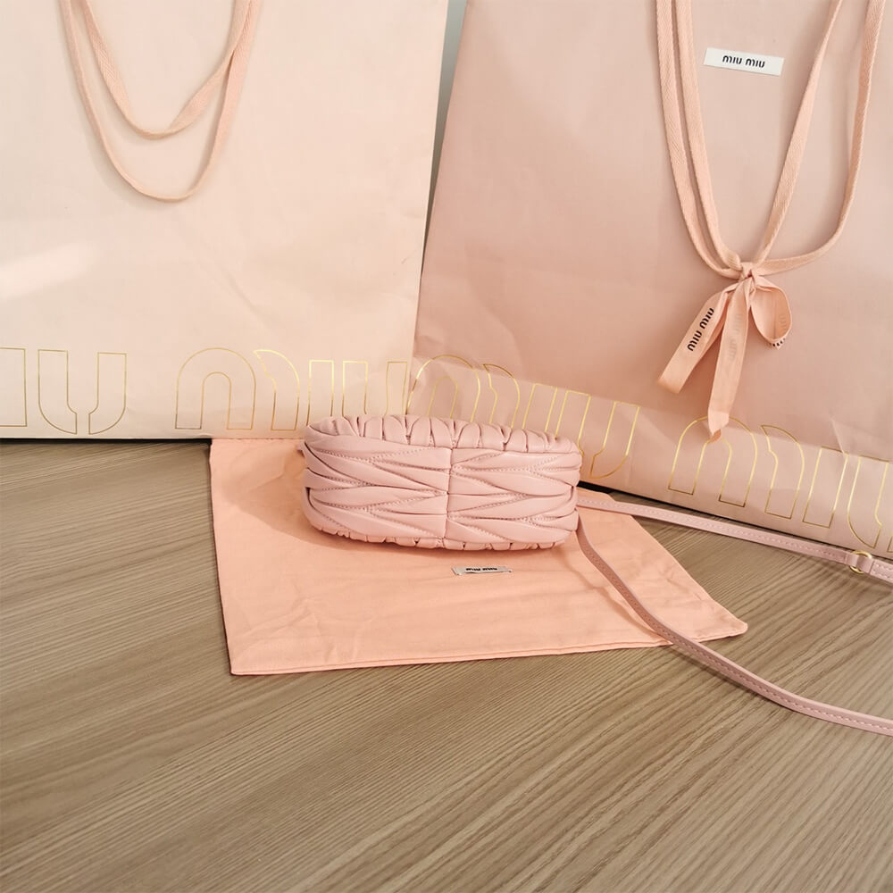 Mini Wander matelass?? nappa leather hobo bag(high-end grade)