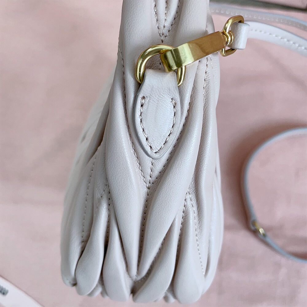 Mini Wander matelass?? nappa leather hobo bag(high-end grade)