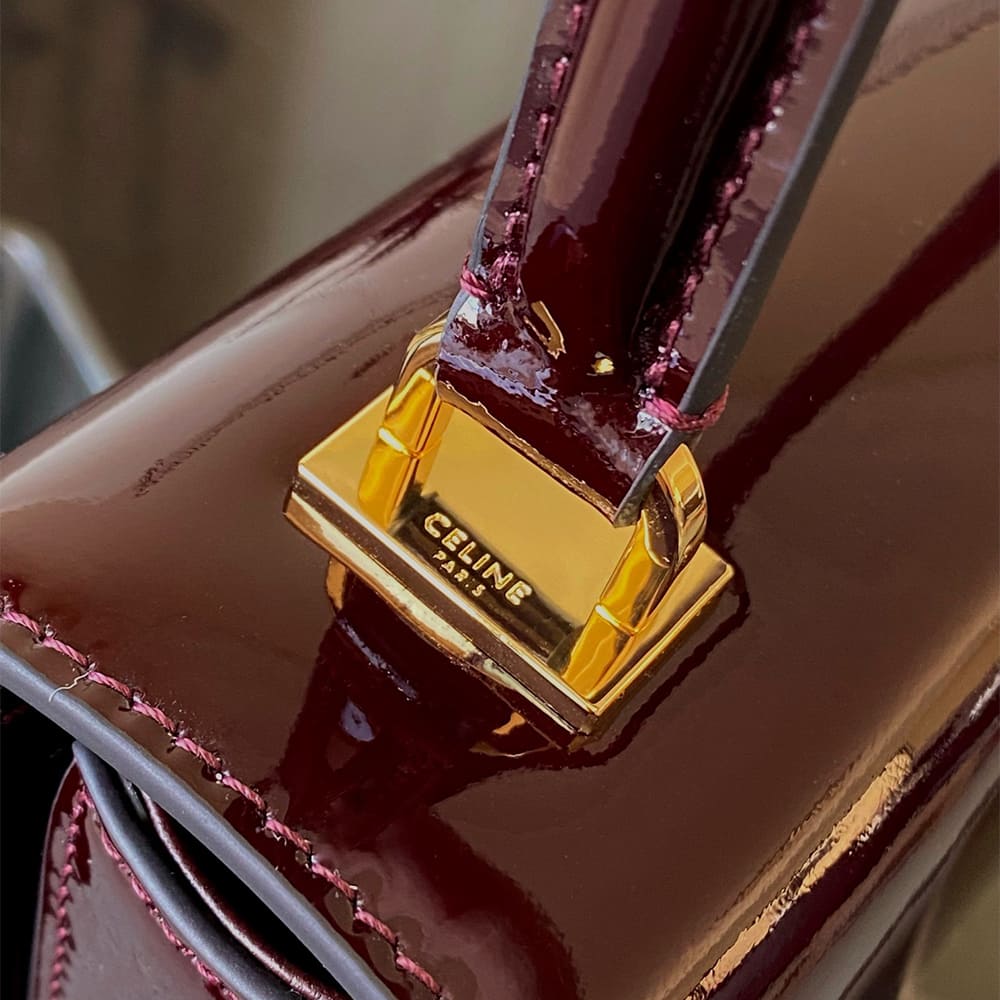 Ce1i*e TEEN GARANCE bag in PATENT CALFSKIN(HIGH-END GRADE)