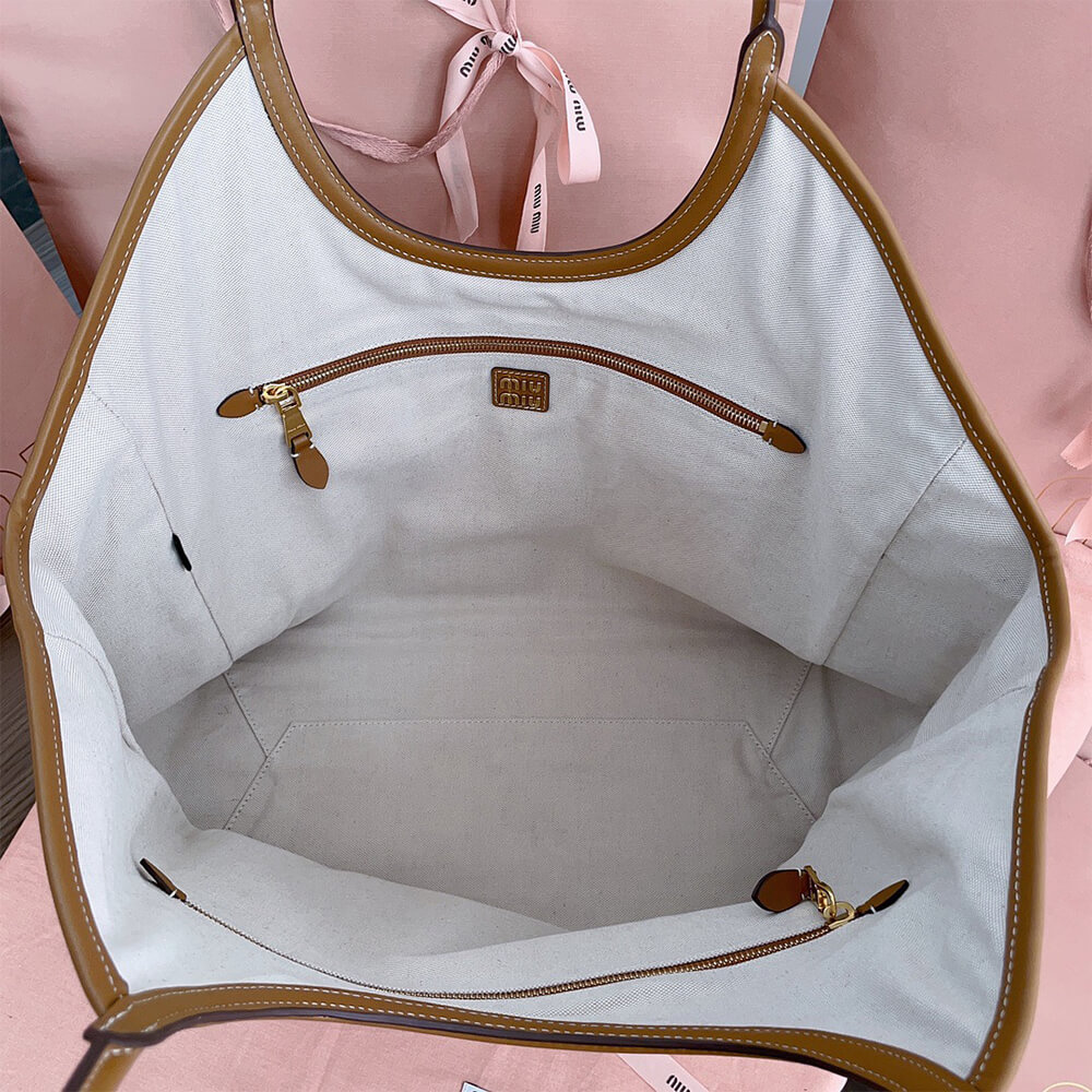 M1um1u LARGE IVY LEATHER BAG(HIGH-END GRADE)