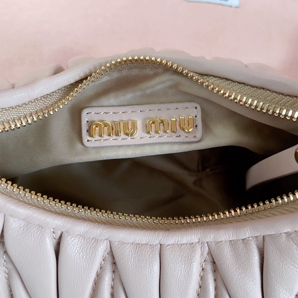 Mini Wander matelass?? nappa leather hobo bag(high-end grade)