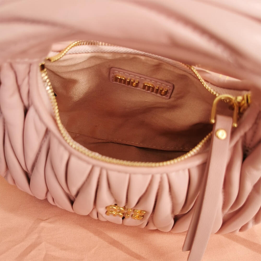 Mini Wander matelass?? nappa leather hobo bag(high-end grade)